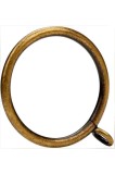 Inel metalic pentru draperii cu ochi plat, diametru interior 51 mm, pentru tije de 43 mm, bronz vechi, 40 bucăți