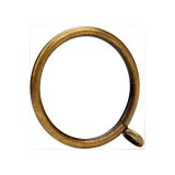 Inel metalic pentru draperii cu ochi plat, diametru interior 51 mm, pentru tije de 43 mm, bronz vechi, 40 bucăți