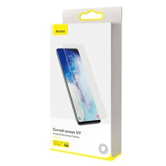 Folie Protectie Ecran Baseus pentru Samsung Galaxy S20 Ultra G988 / Samsung Galaxy S20 Ultra 5G G988, Sticla securizata, Full Face, Set 2buc, 3D, 0.25 foto