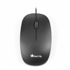 Mouse Optic cu fir USB NGS Flame 1000dpi Black foto