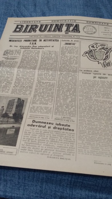 ZIARUL BIRUINTA -NR.22 -1990