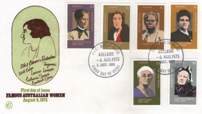 Australia 1975 - personalitati, serie pe FDC foto