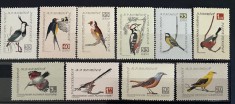 ROMANIA 1959 LP 474 PASARI CANTATOARE SI FOLOSITOARE, serie MNH