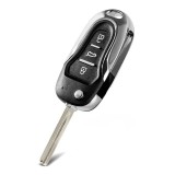 Carcasa Cheie Auto Techstar&reg; KS-102 Pentru Hyundai IX30, IX35 si Sonata, 3 Butoane, Lamela Toy 40, Negru