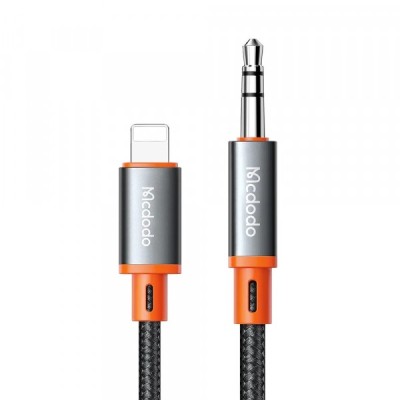 Cablu Audio Lightning - 3.5mm McDodo CA-0780 Castle, 1.2m, Negru foto