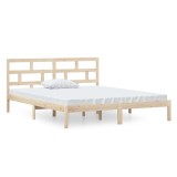 Cumpara ieftin Cadru de pat mic dublu, 120x190 cm, lemn masiv