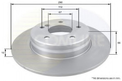 Disc frana MERCEDES CLC-CLASS (CL203) (2008 - 2011) COMLINE ADC1635 foto