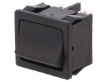Comutator Rocker 3 Pozitii ON-OFF-ON 6A/250V Negru IP40