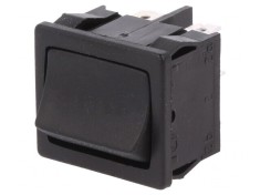 Comutator Rocker 3 Pozitii ON-OFF-ON 6A/250V Negru IP40 foto