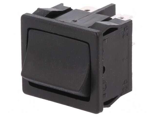 Comutator Rocker 3 Pozitii ON-OFF-ON 6A/250V Negru IP40