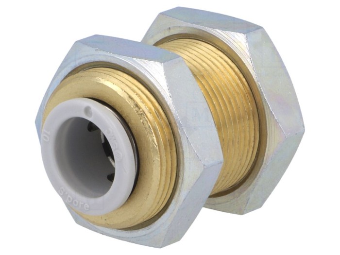 Conector push-in filetat M20 alamă