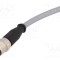 Conector HARTING M12 12 pini mufă tată drept cablu 1m PVC