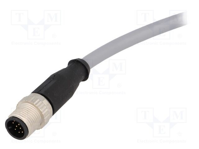 Conector HARTING M12 12 pini mufă tată drept cablu 1m PVC