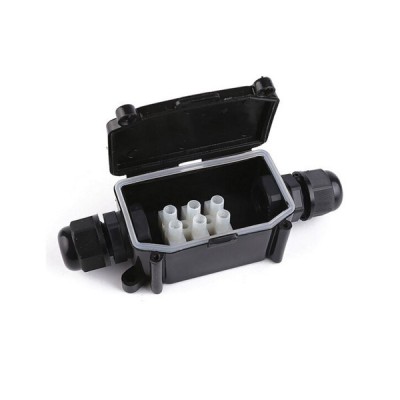Conector tip doza IP68, regleta 3 pini, pentru cabluri electrice &amp;Oslash;0.5-2.5 mm2, OptonicaLed foto