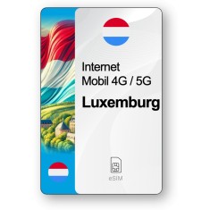 eSIM Internet Luxemburg, valabil 7 zile, trafic 1 GB, Standard