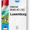 eSIM Internet Luxemburg, valabil 15 zile, trafic 2 GB, Standard