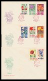 1964 Romania - 3 FDC Flori de gradina, LP 581