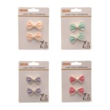 Fundite duo color cu clema 2 buc/set