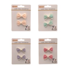 Fundite duo color cu clema 2 buc/set
