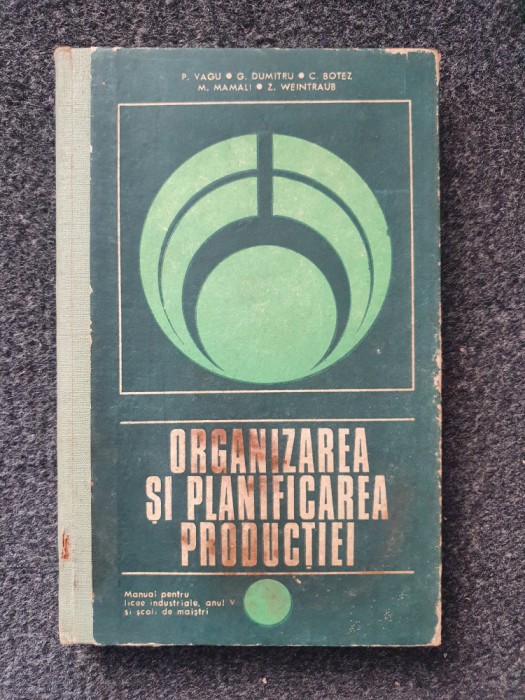 ORGANIZAREA SI PLANIFICAREA PRODUCTIEI Manual anul V - Vagu