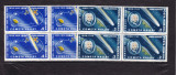 ROMANIA 1986 LP 1149 INTOARCEREA COMETEI HALLEY BLOCURI DE 4 TIMBRE MNH, Nestampilat