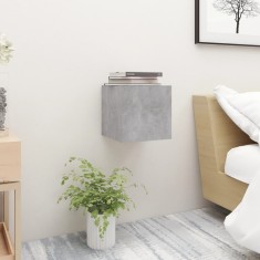 vidaXL Noptieră, gri beton, 30,5x30x30 cm, PAL