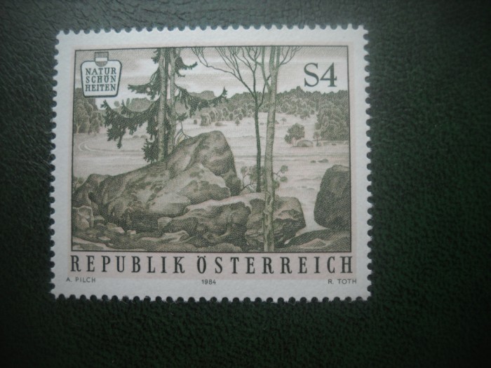 HOPCT TIMBRE MNH 738 NATURA-PARCUL NATIONAL BLOCKHEIDE 1984 -1 VAL AUSTRIA