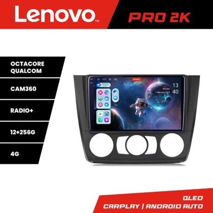 Navigatie BMW Seria 1 E87 2007-2011 clima manuala Lenovo Kit-bmw117-manual 8 core QLED 2K 12+256 360 Android Waze USB Navigatie Internet Youtub CarSto