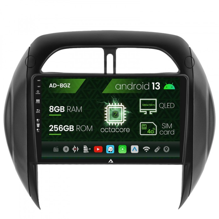 Navigatie Toyota RAV4 (2003-2005), Android 13, Z-Octacore 8GB RAM + 256GB ROM, 9 Inch - AD-BGZ9008+AD-BGRKIT109V4