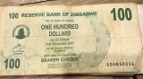 (ORIX) Zinbabwe 100 dolar dollars 2007