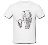 Cumpara ieftin Tricou &quot; Familie elefanti &quot;