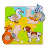 Primul meu puzzle - animale de companie, BigJigs Toys