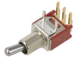 Comutator Basculant E-SWITCH 2 Poziții SPDT 0,02A 20V - Model 200MSP1T2B2M6RE