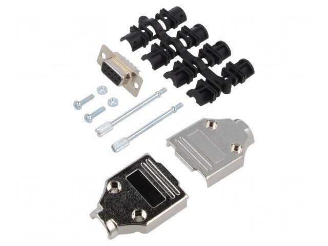 Mufă Mamă D-Sub 9 PIN pentru Cablu - Set Complet