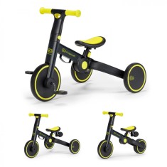 Bicicleta de Echilibru Tricicleta Kinderkraft 4TRIKE, Black Volt, 3 in 1 foto