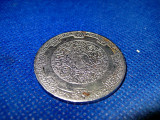 5167-Medalie veche GSO BIHOR, metal alb, diametrul 3cm.