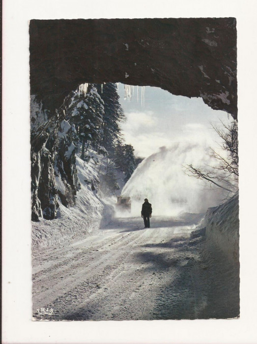 FR2 -Carte Postala - FRANTA -Les Voges sous la Neige, circulata 1969