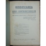 MODIFICAREA LEGII CONTRIBUTIILOR - I. TEDESCUL