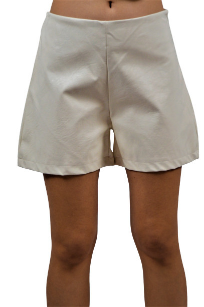 Pantaloni scurti ecopiele,firma KONTATTO made in  Italy,eticheta,factura,Marime S | Okazii.ro