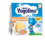 Gustare gris cu lapte si biscuiti Yogolino, 4 x 100g, Nestle