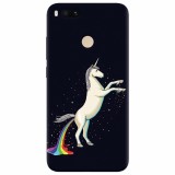 Husa silicon pentru Xiaomi Mi A1, Unicorn Shitting Rainbows