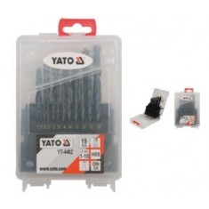 Set burghie metal HSS 19 bucati, 1-10mm, YATO YT-4462