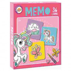 Joc de memorie MEMO Unicorn 36 piese,17x17cm, 3+ ani