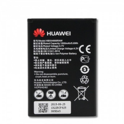 Acumulator Huawei HB554666RAW Li-Pol, 1500 mAh, E5375 E5377 E5373 E5351, Original Bulk foto