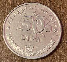 C50 - Moneda foarte veche - Croatia - 50 lipa - 2000