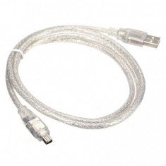 Cablu Firewire la USB 4pin 120cm Lungime 120cm, Con?inutul pachetului 1 Bucata foto