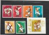 ROMANIA 1977 LP 945 LP 946 CALUSARII SERIE + COLITA DANT MNH NESTAMPILATE, Nestampilat