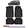 Covorase Auto TeamCar&reg; Tip Tavita Compatibile Mercedes-Benz A-Class W168 (1997&ndash;2004) Negru Material Rezistent, Cauciuc