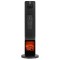 Aeroterma tip turn imitatie semineu Teesa, 2000 W, telecomanda, panou tactil, Negru