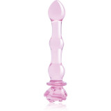 Dream Toys Glaze Glass 8&quot; Rosebud Beaded dildo 19,3 cm